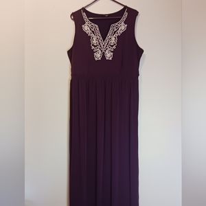 Maxi Dress Classic V-Neck Sleeveless